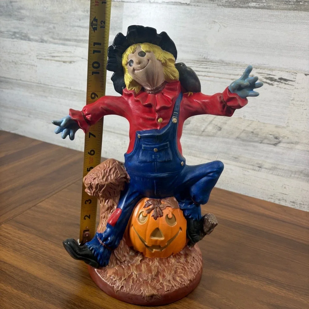 Vintage Byron Molds Pumpkin Halloween Figurine Ceramic 12